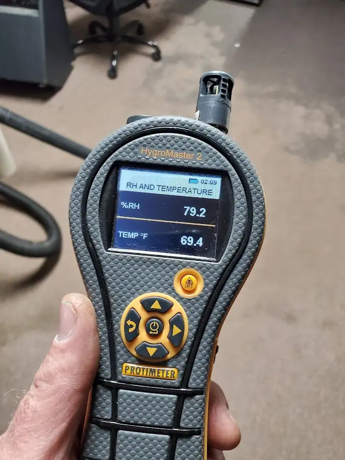 Moisture meter humidity assessment for Fire & Smoke Damage Restoration in Aztec