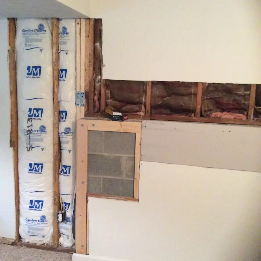 Wall insulation replacement during Contents Cleaning & Restoration in Aztec